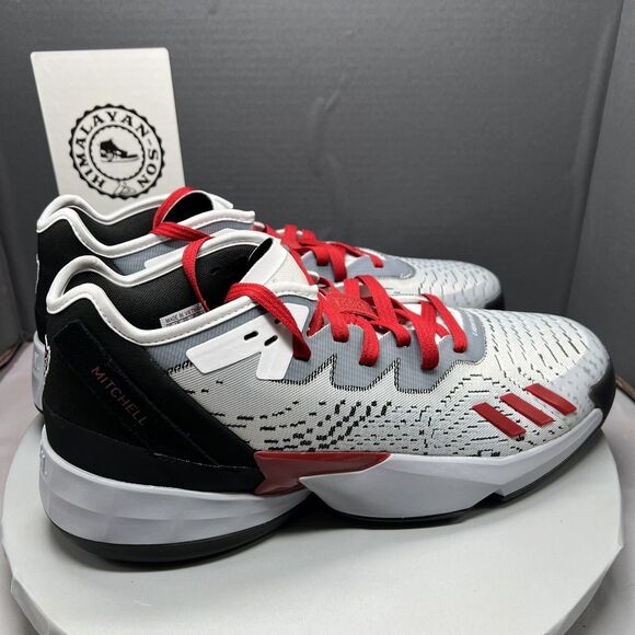 Adidas Don Issue 4 NC State Wolfpack Gray/Red Shoes (GZ9727) Men Size 12.5 NEW main image 5
